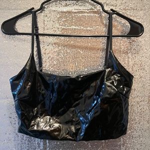 Women’s pleather top